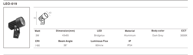 LED Outdoor Wall Light P-423