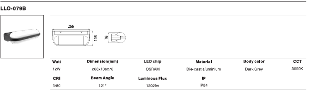 LED Outdoor Wall Light P-069