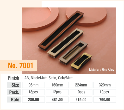 AB Black/Matt Satin CoA/Matt Edge Cabinet Handle | UPGRADE Hardware