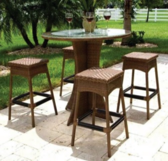 Bar set – 4 Chairs with 1 center table