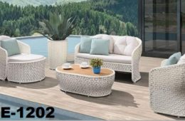 Living Set – Two Seater -1 no, Single Seater -2 nos, Ottoman -1 no and with 1 center table