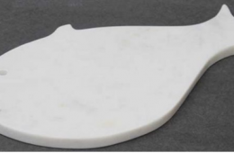 Fish Shape Cheese Board White Marble