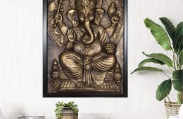 Lord Ganesha Relief Mural Wall Art home décor piece