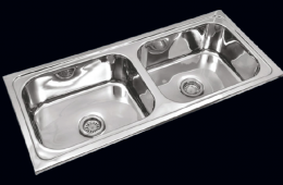 Double Bowl Sink ( Square Collection)